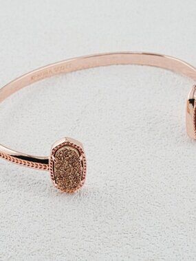 Kendra Scott Oval Rose Gold Quartz Bangle
